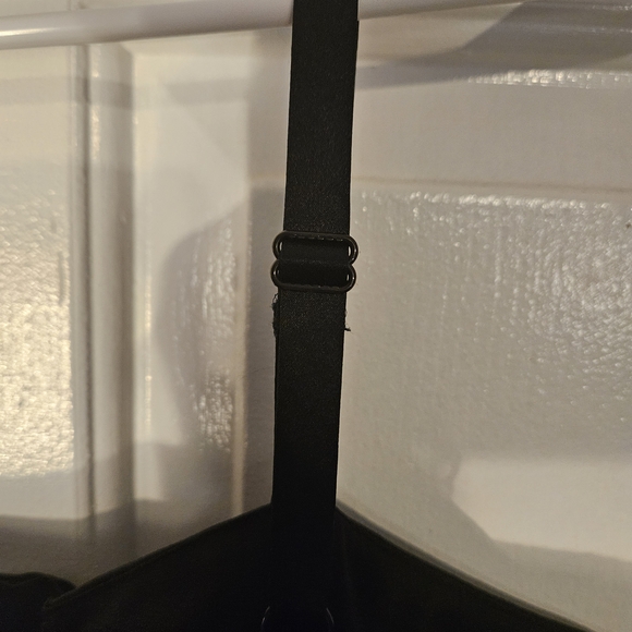 Black Bustier Camisole with Tie Front - Picture 4 of 8